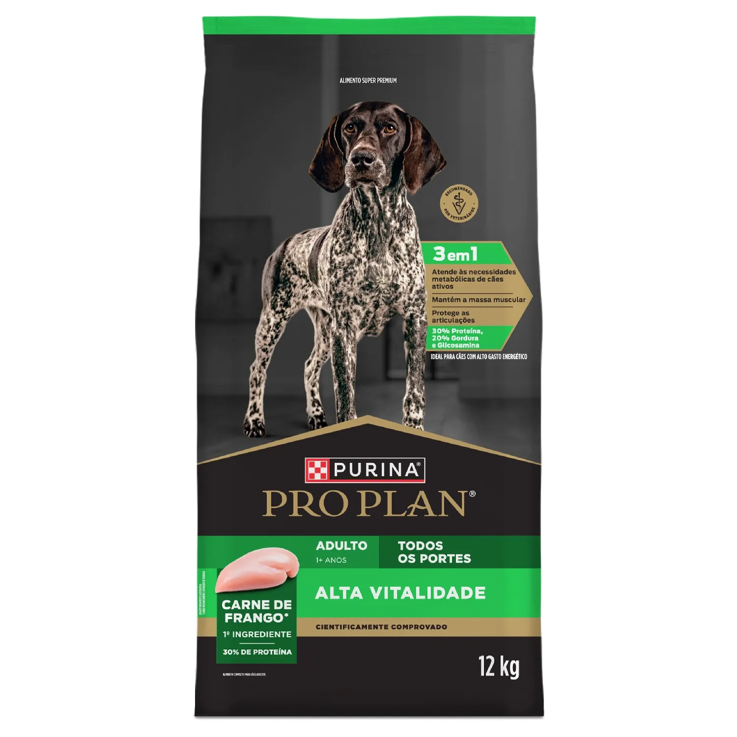 Ração Pro Plan Alta Vitalidade Cães Adultos Frango